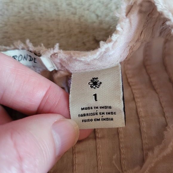 Maison Scotch short ruffle sleeve blouse size 1/small - Picture 11 of 12